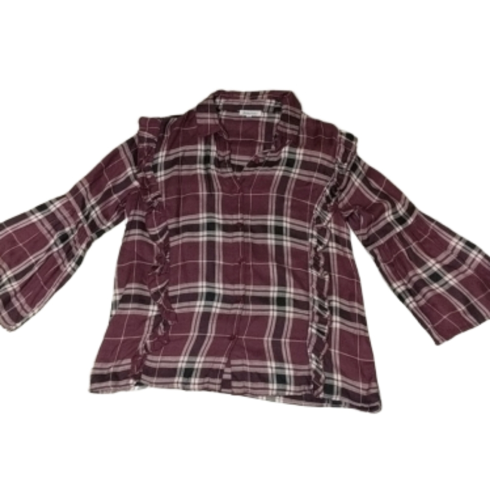 ❗2/$20❗DizzyLissy Top ruffles plaid small